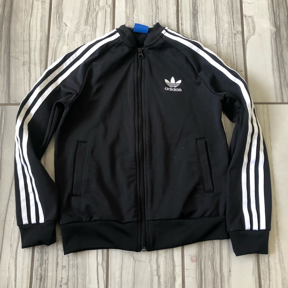 Adidas triple stripe track jacket. EUC like new